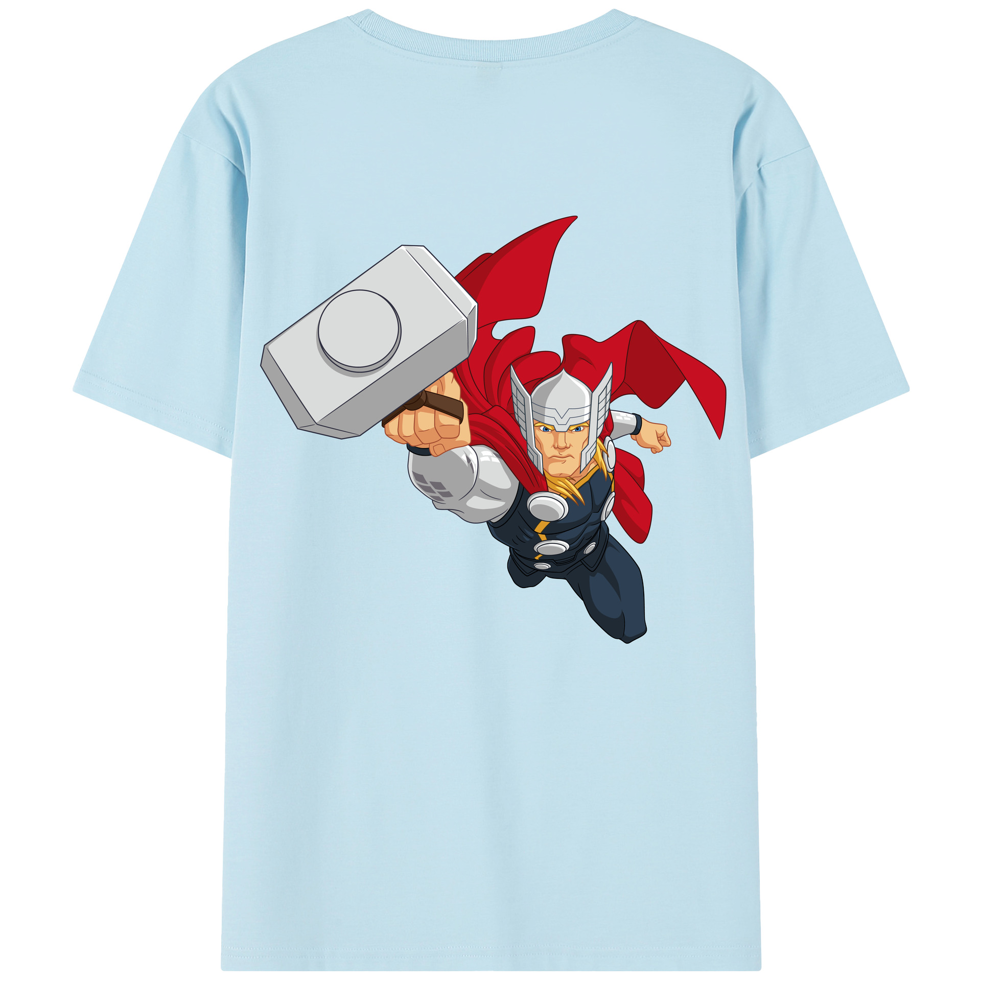 （画像用） アベンジャーズ The Avengers 綿100％半袖Tシャツ（背面プリント）